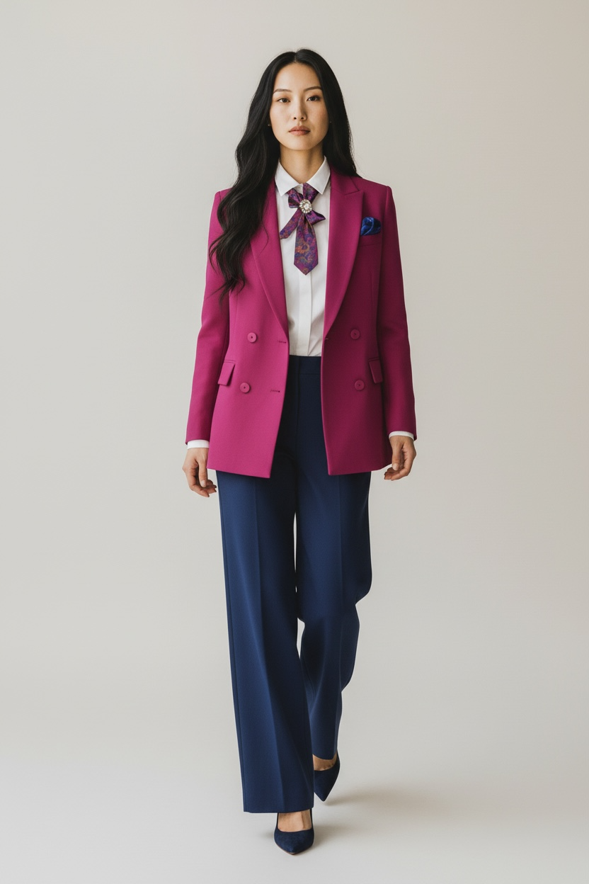 My Dandy- Ascot Necktie Crimson Bloom