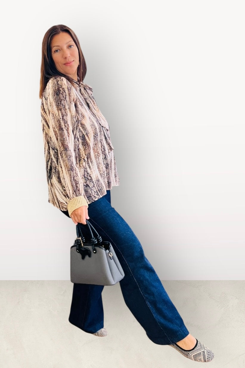 Figaro - Πουκάμισο Μπλούζα Animal Print