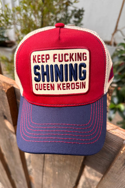 Queen Kerosin - Καπέλο Jockey «Keep Fucking Shining»