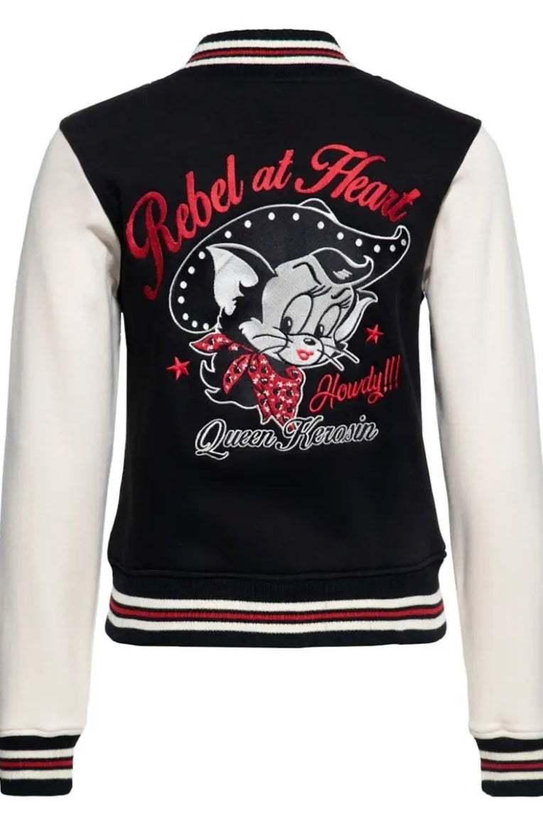 Queen Kerosin - Κολεγιακό Τζάκετ «Rebel at Heart»