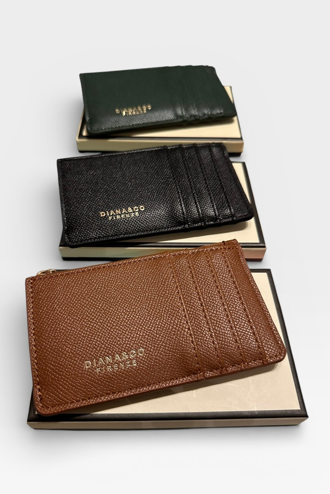 Diana & Co Firenze - Unisex Πορτοφόλι Card Holder Καφέ