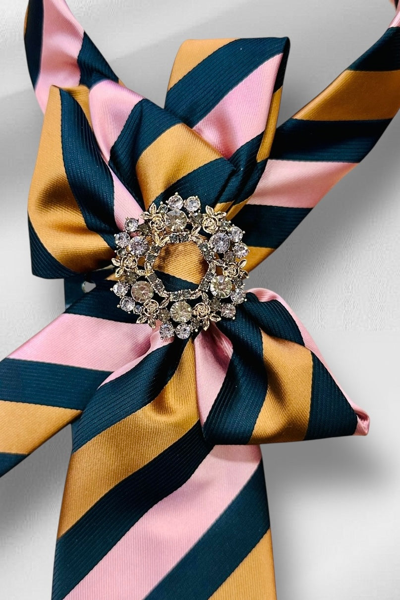 My Dandy- Ascot Necktie “Champagne Royale”