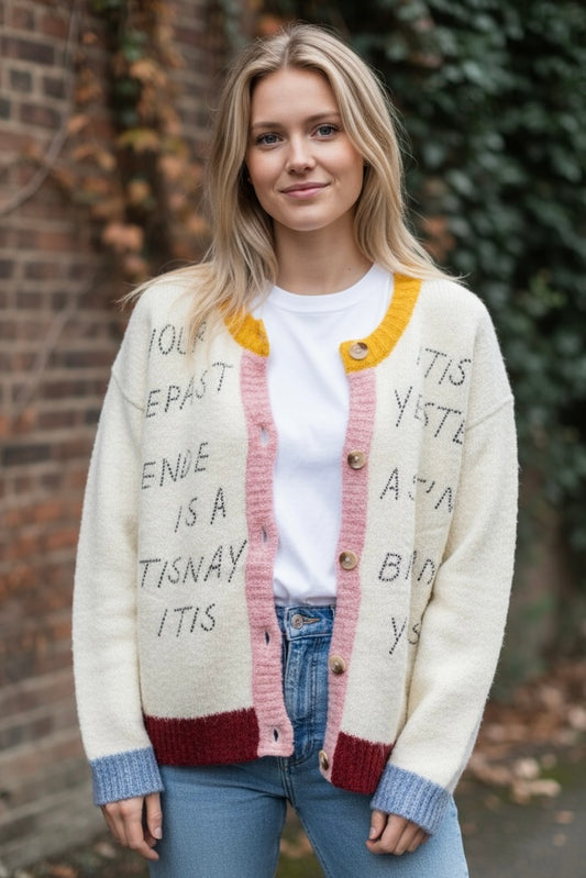 Charizma -  Κοντό Ζακετάκι με Στρας Εκρού