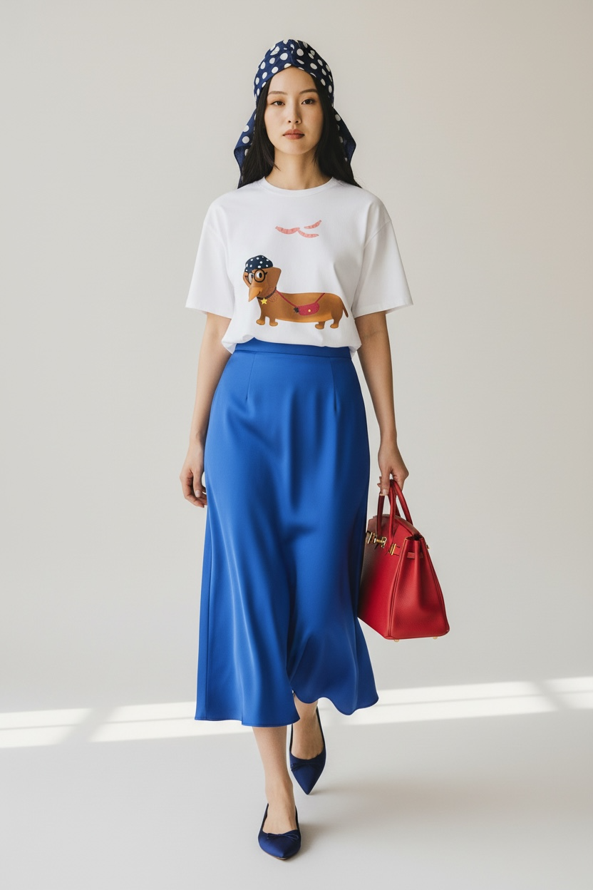 Charizma - Oversized Μακό T-shirt Dachshund