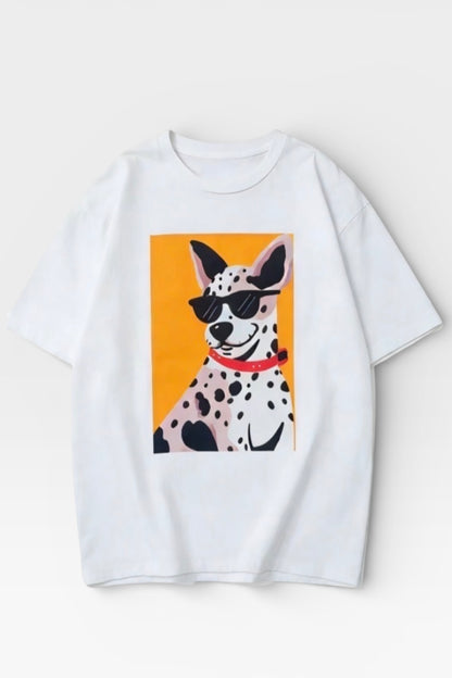 Charizma - Oversized Μακό T-Shirt Dalmatian 1
