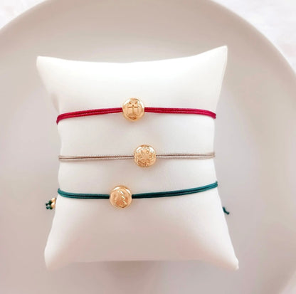 Queen Handmade Creations - Βραχιόλι Δέντρο με Χρυσό Επιχρυσωμένο Στοιχείο σε Κάρτα Δώρου
