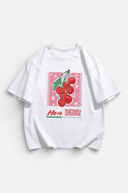 Charizma - Oversized Μακό T-Shirt Baby Mon Cherry