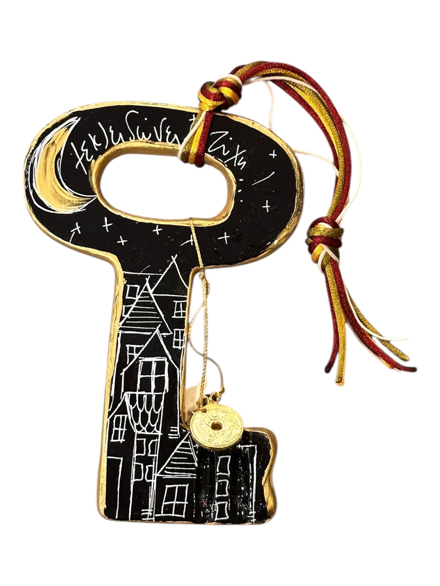 Ψαρόνι - Κεραμικό Γούρι Κλειδί