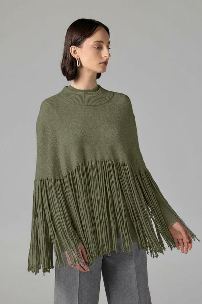 Charizma- poncho Πουλόβερ