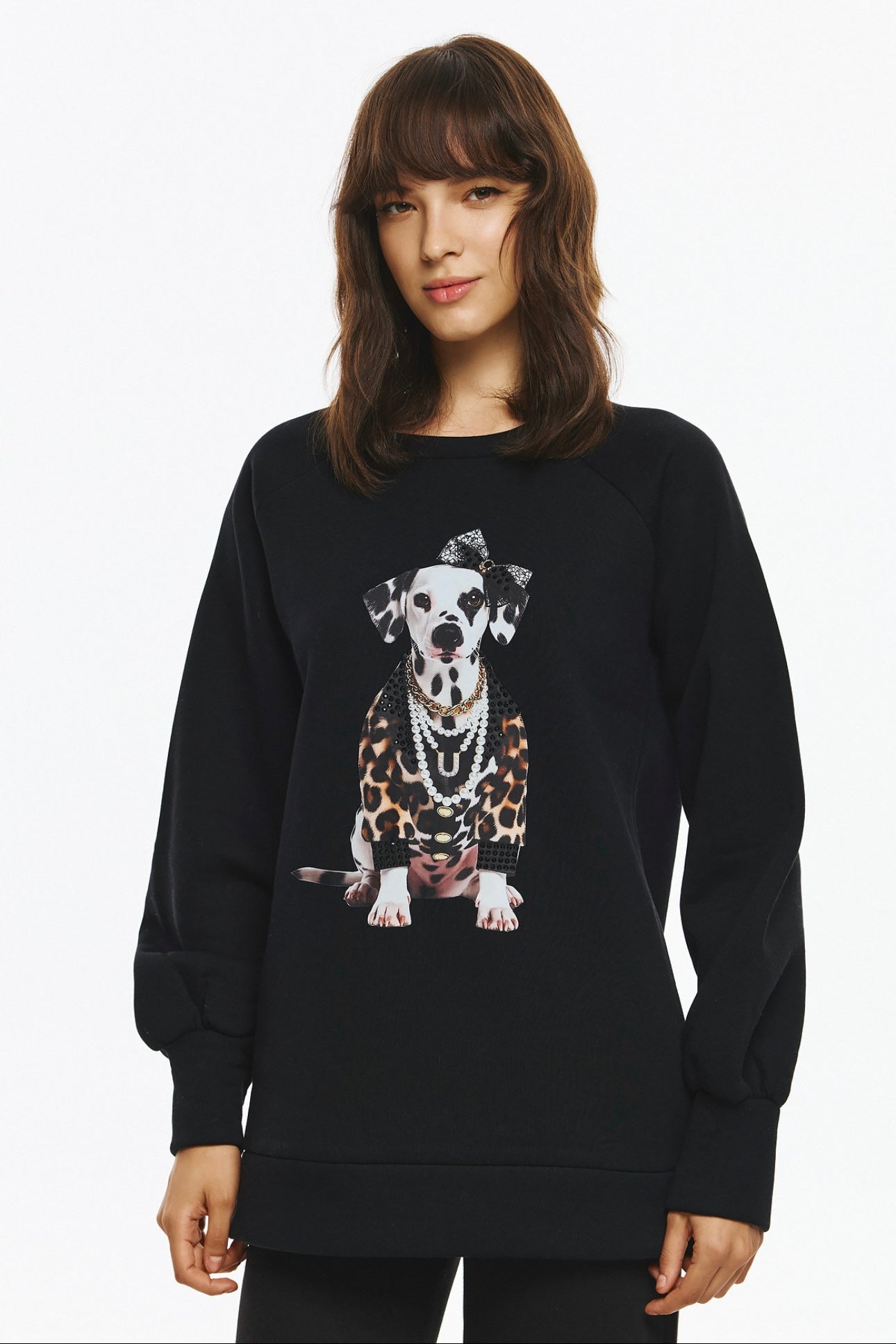 Unitee- Φούτερ Μπλούζα με Σκύλο Δαλματίας