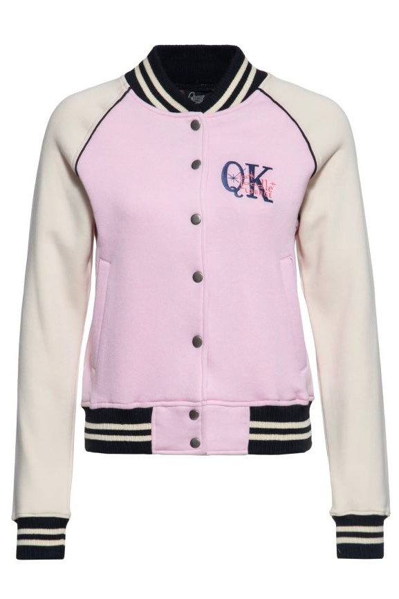 Queen Kerosin - Κολεγιακό Τζάκετ «Poodle Lounge» Ροζ