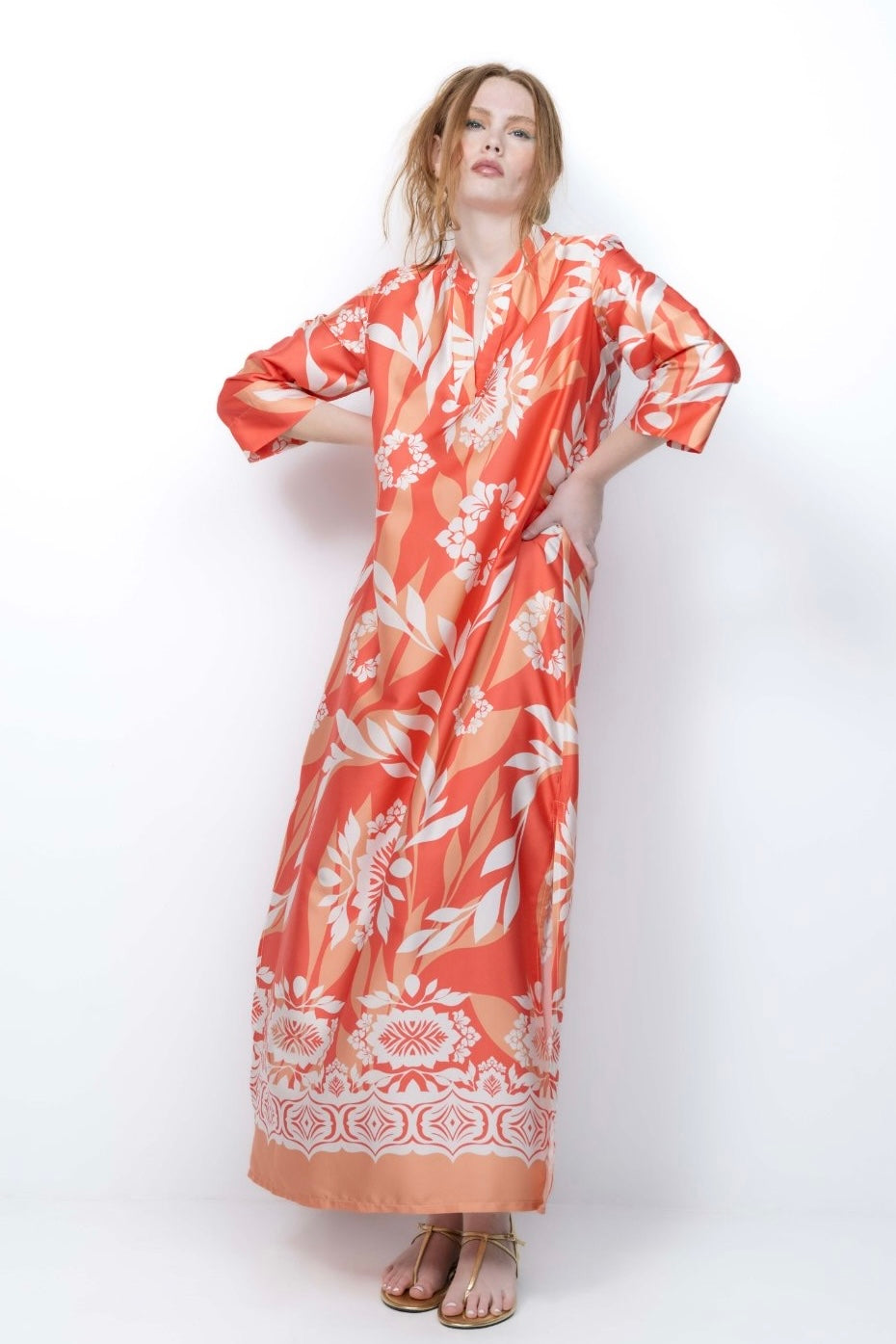 New Age - Maxi Φόρεμα Καφτάνι Santorini -4