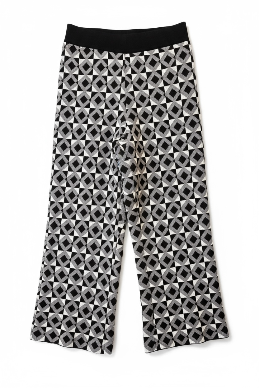 Figaro - Παντελόνα Πλεκτή Με Γεωμετρικό Μοτίβο