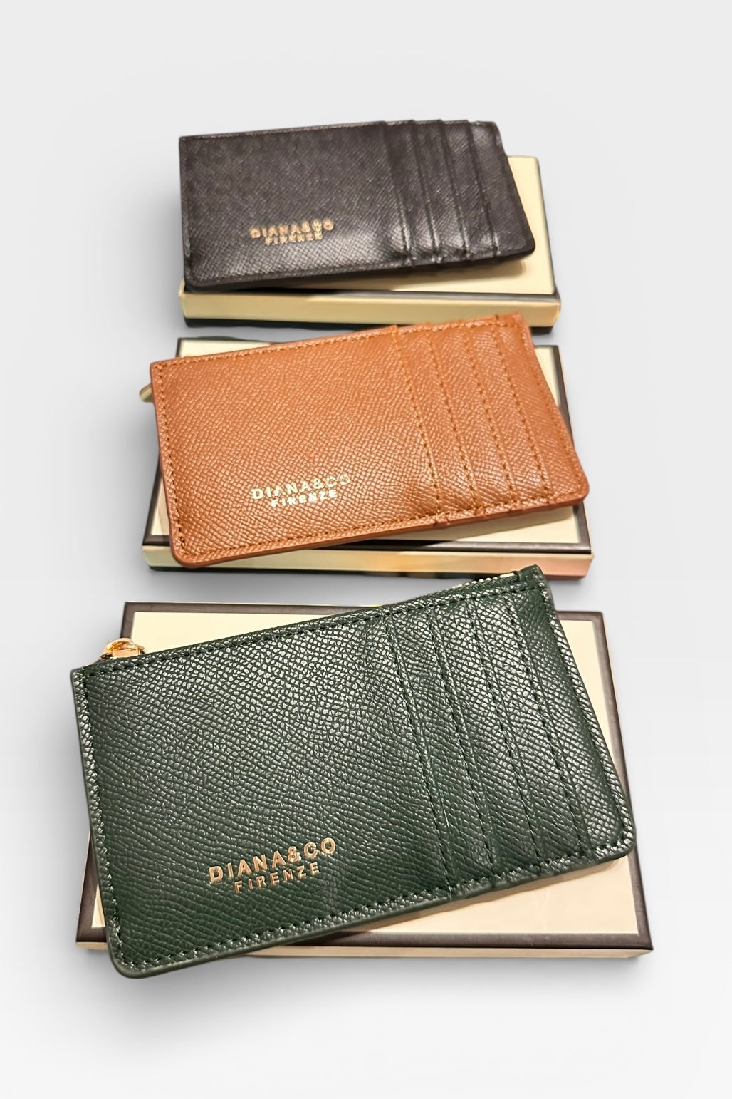 Diana & Co Firenze - Unisex Πορτοφόλι Card Holder Πράσινο