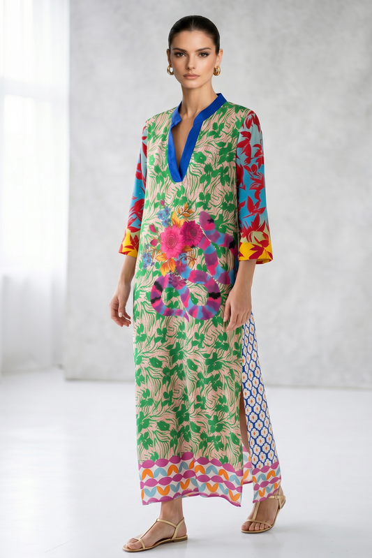 New Age - Premium Limited Edition Maxi Φόρεμα Καφτάνι Symi - T2