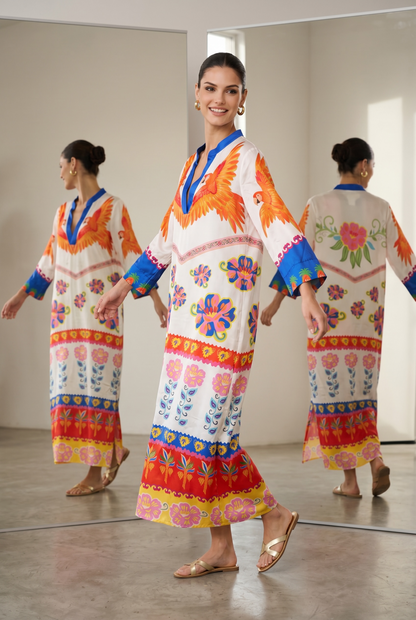 New Age - Premium Limited Edition Maxi Φόρεμα Καφτάνι Symi - T1