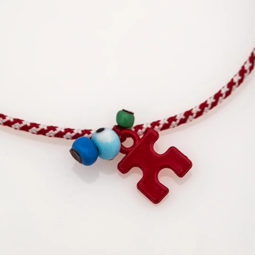 White in Athens  - Μεταλλικό Βραχιόλι Μάρτης- Puzzle