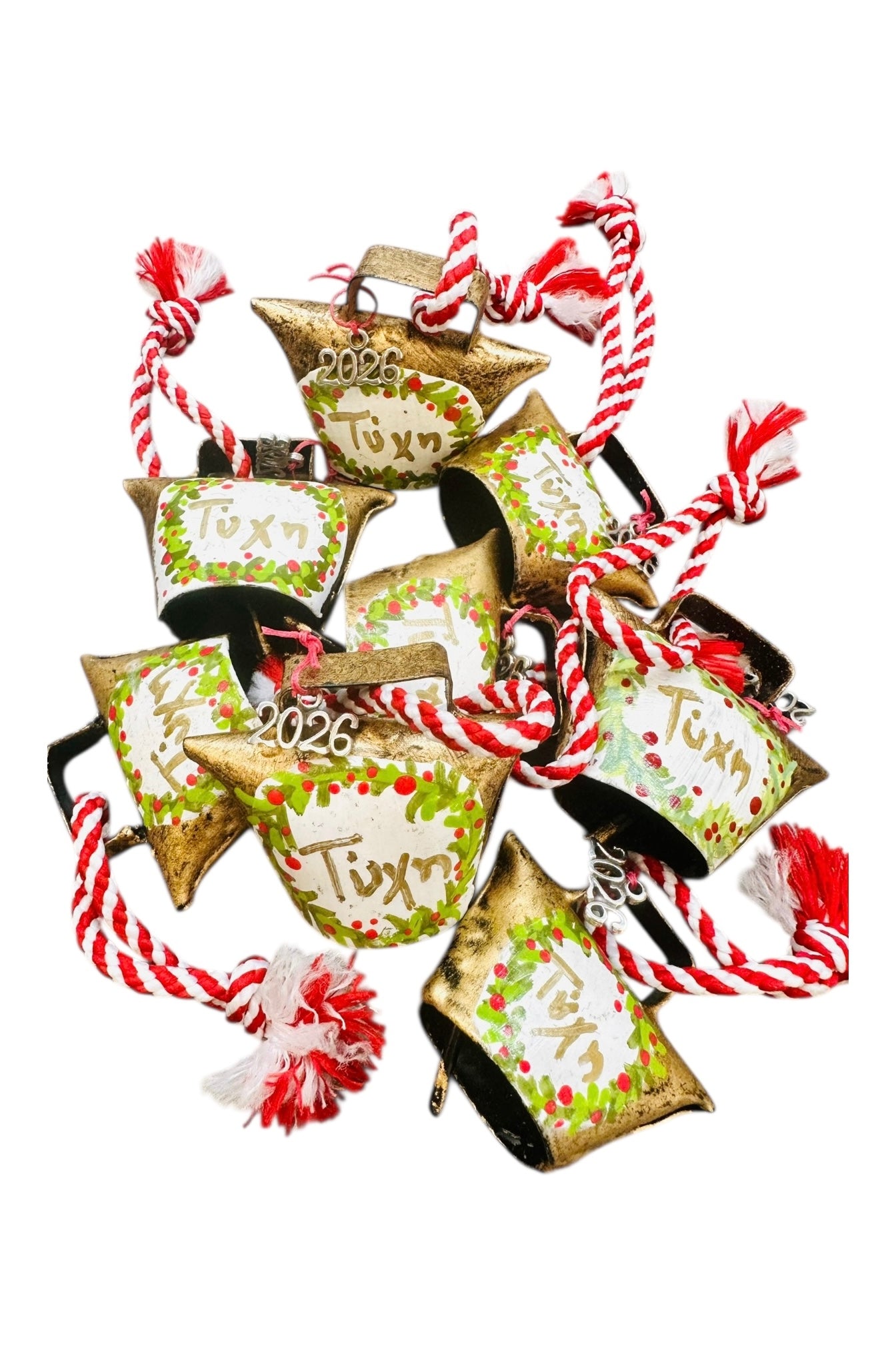 Maria Davilla - Χειροποίητο Ζωγραφισμένο Μεταλλικό Κουδουνάκι Τύχη