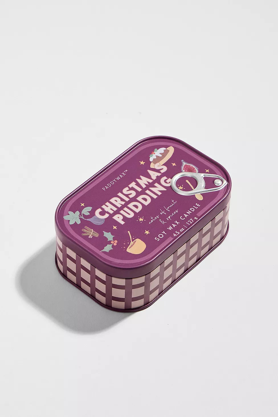 Paddywax Bistro Christmas Pudding- Φυτικό Κερί 127gr σε μεταλλικό δοχείο-κονσέρβα Fruit & Spices
