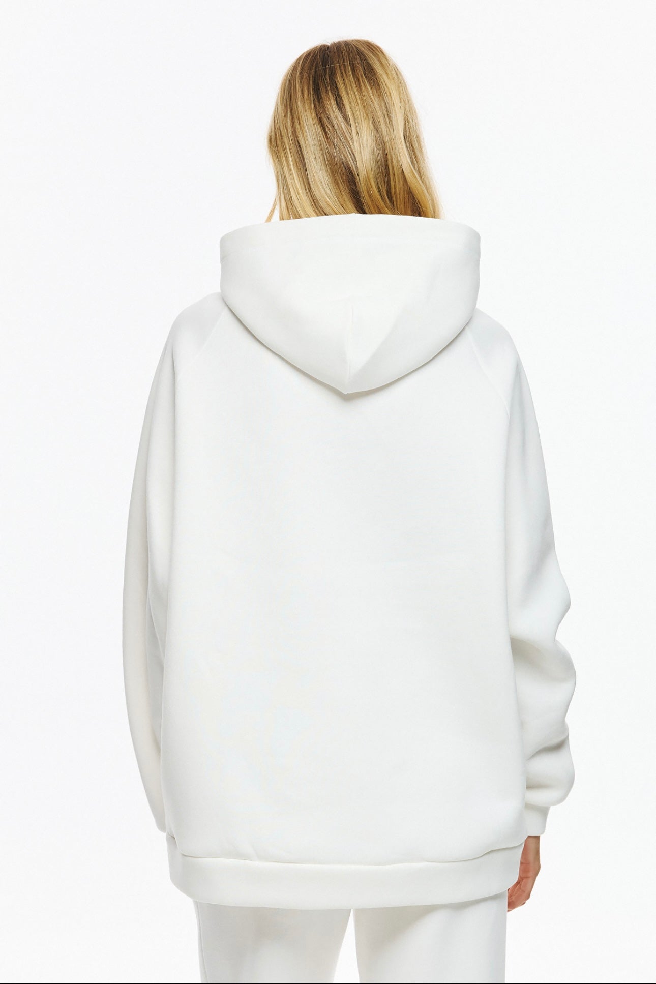 Unitee- Φούτερ Μπλούζα Λευκό με Κουκούλα με Γαλλικό Μπουλντόγκ