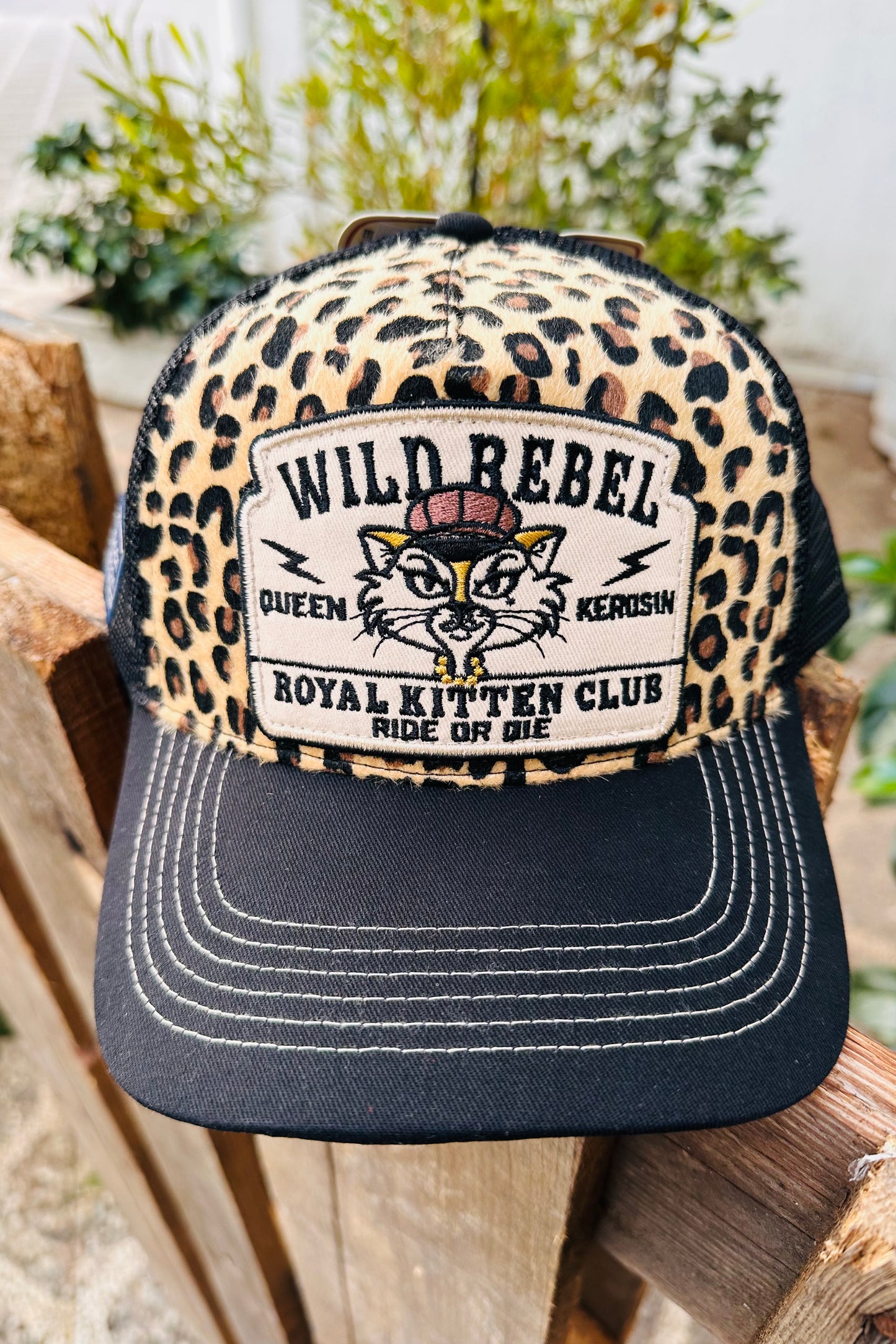 Queen Kerosin - Καπέλο Jockey «Wild Rebel Royal Kitten Club»