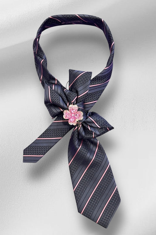 My Dandy- Ascot Necktie Rose Mist