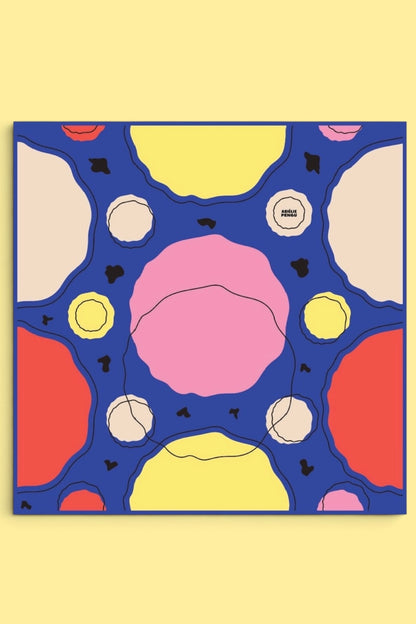 Adelie Pengu - Raul Scarf Σατέν Μαντήλι Abstract I 65x65cm