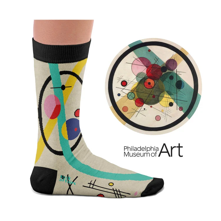 Sock Affairs - Circles in a Circle by Wassily Kandinsky