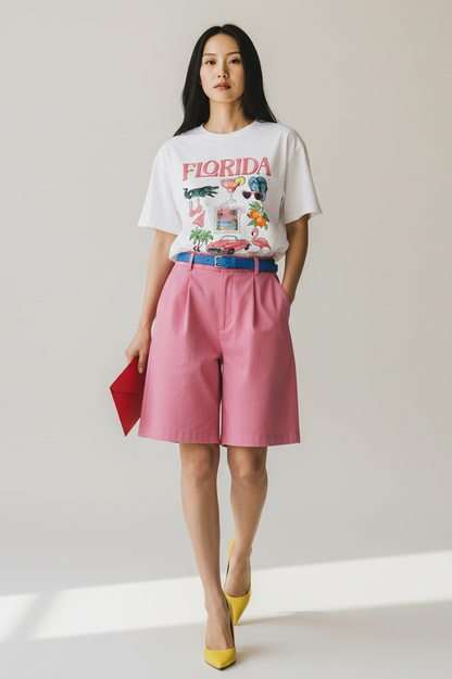 Charizma - Oversized Μακό T-Shirt Florida