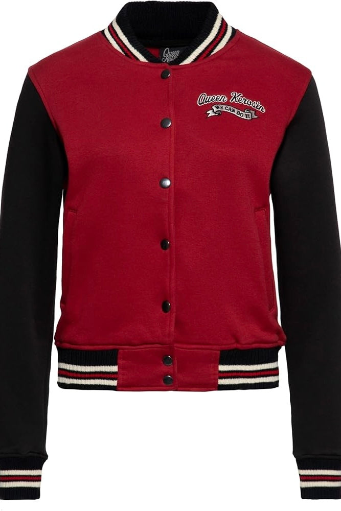 Queen Kerosin - Κολεγιακό Τζάκετ «We Can Do It» Κόκκινο