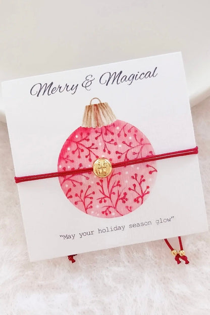 Queen Handmade Creations - Βραχιόλι Δώρο με Χρυσό Επιχρυσωμένο Στοιχείο σε Κάρτα Δώρου
