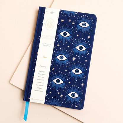 Designworks Celestial Bookcloth Journal Starry Eyed