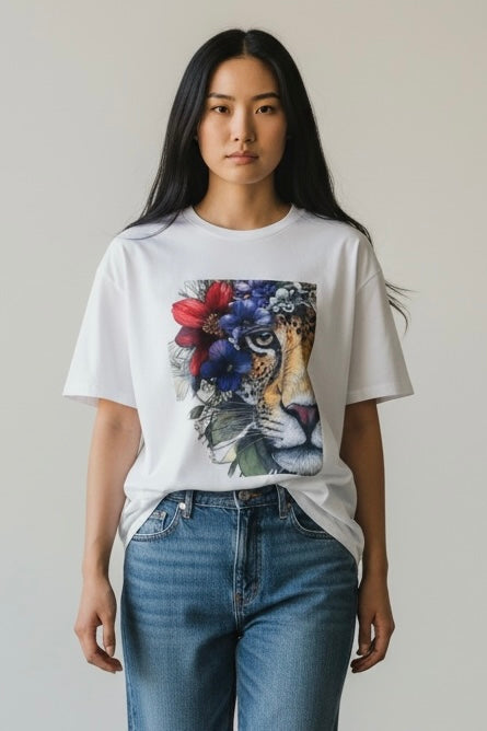 Charizma - Oversized Μακό T-Shirt Lion