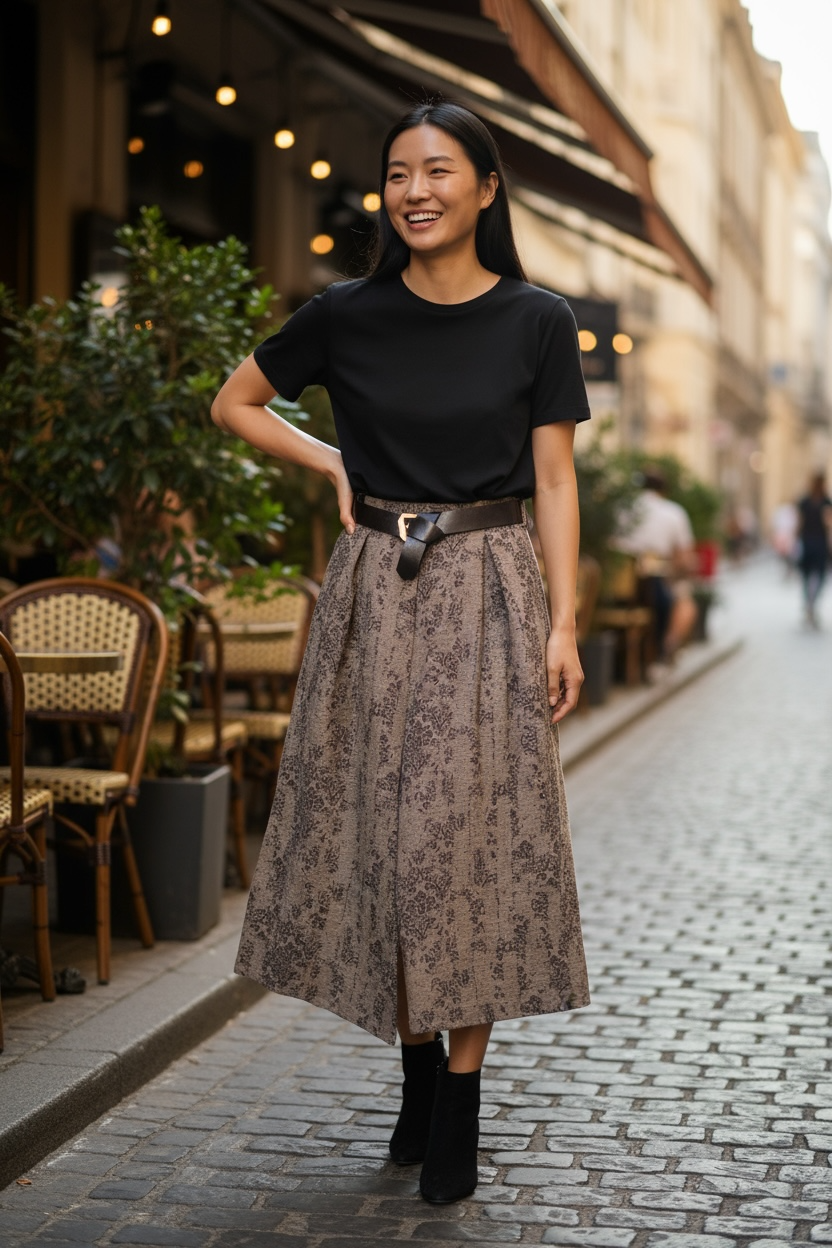 Charizma- Φαρδιά Παντελόνα με Πιέτες & Λάστιχο στη Μέση