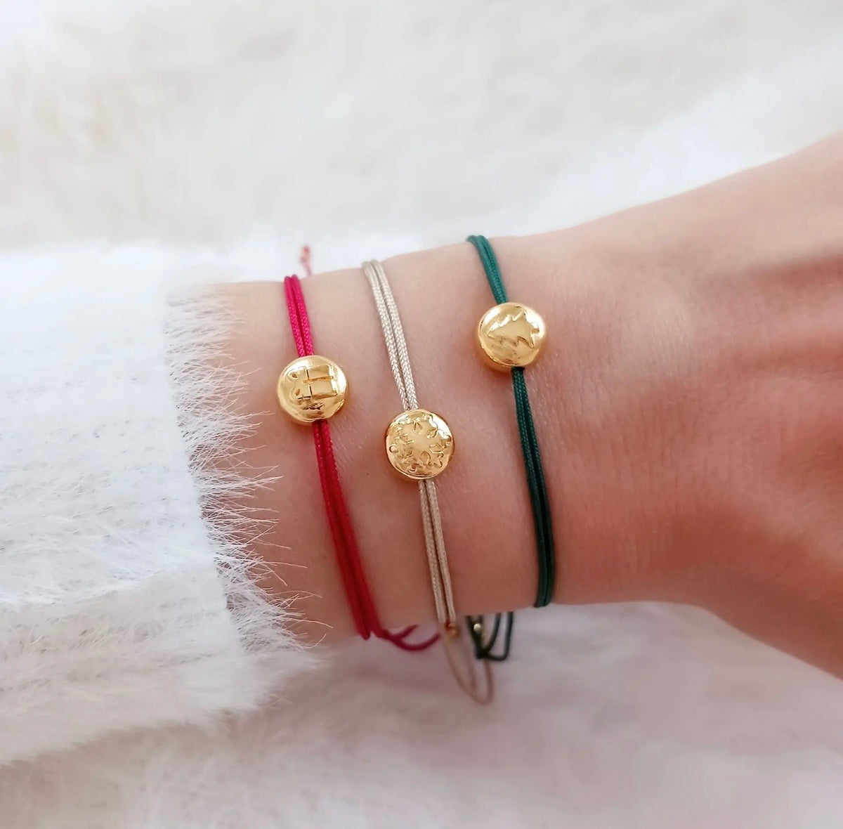 Queen Handmade Creations - Βραχιόλι Δέντρο με Χρυσό Επιχρυσωμένο Στοιχείο σε Κάρτα Δώρου