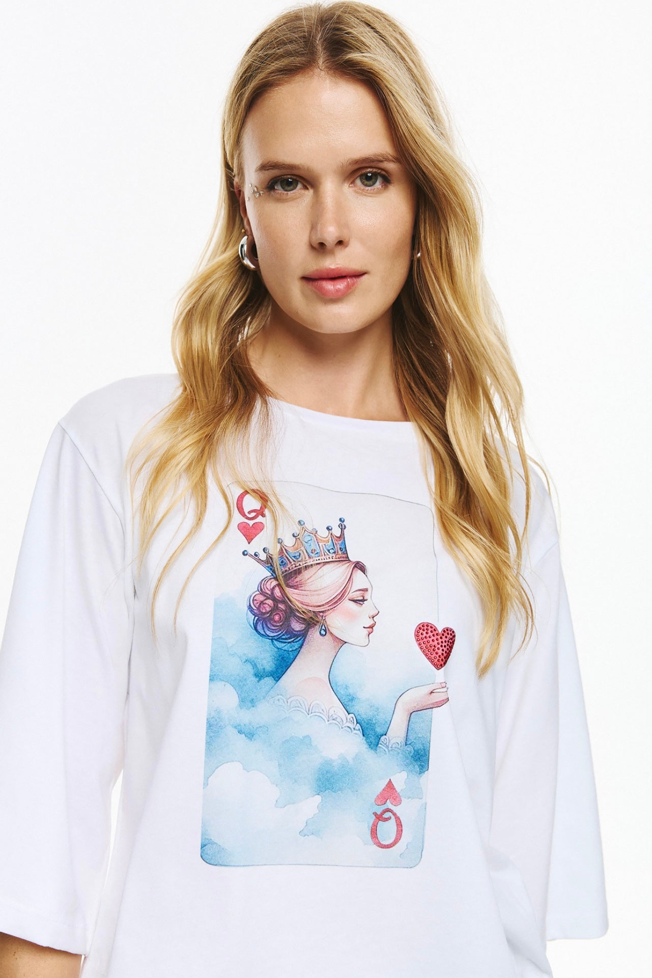 Unitee- T-shirt Queen of Hearts