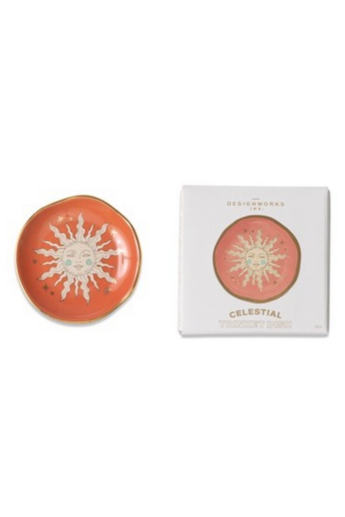 Designworks Celestial Terracotta Sun - Κεραμικό Πιατάκι Μικροαντικειμένων