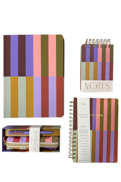 Designworks Jumbo Soft Touch Journal - Bold Stripes Σημειωματάριο