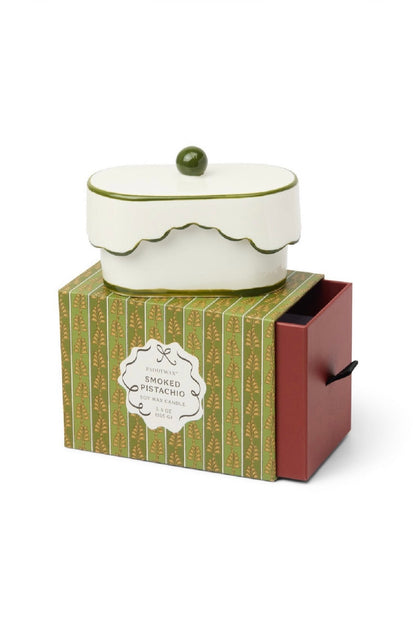 Paddywax Cherie - Smoked Pistachio Φυτικό Κερί 155gr σε κεραμικό δοχείο