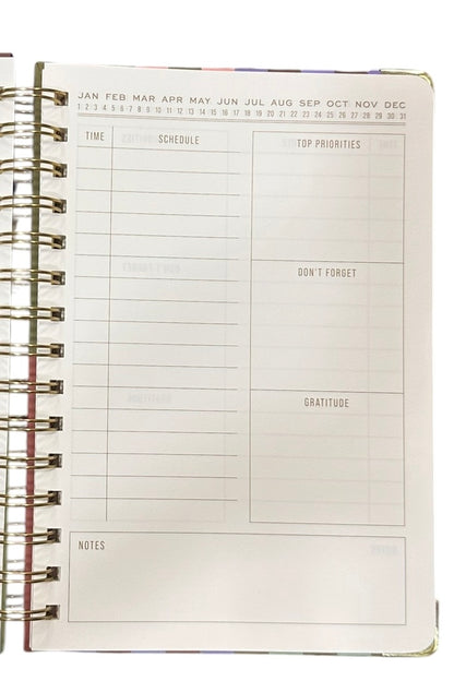 Designworks Agenda Planner Stripes  - Ετήσια Ατζέντα Mε Σπιράλ Βιβλιοδεσία χωρίς Ημερομηνίες