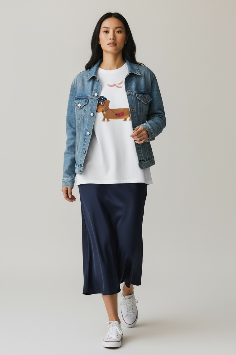 Charizma - Oversized Μακό T-shirt Dachshund