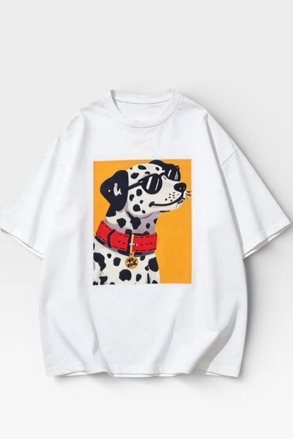 Charizma - Oversized Μακό T-Shirt Dalmatian 2