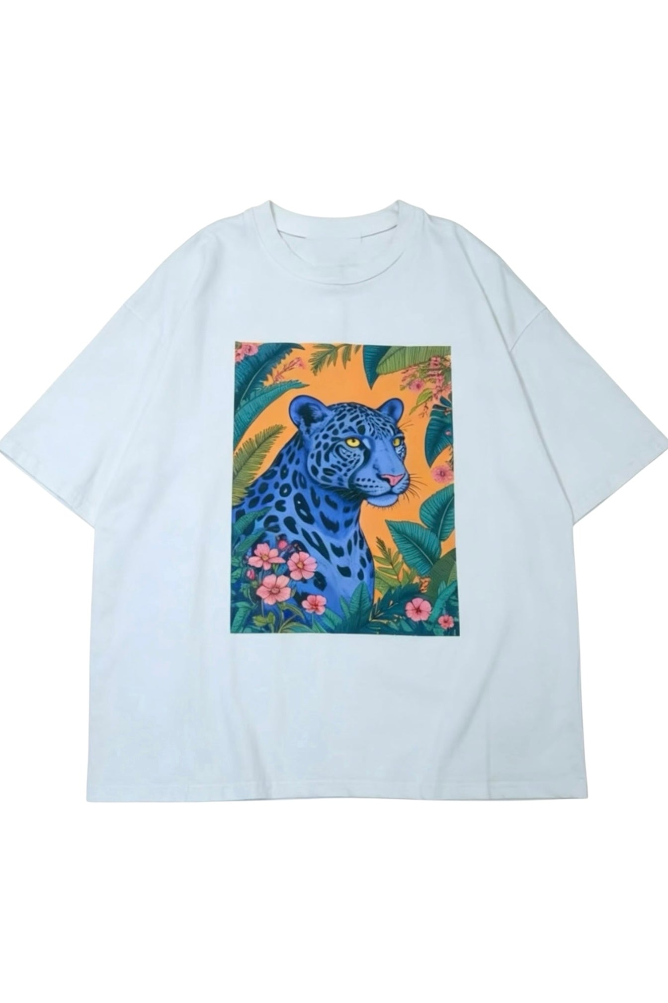 Charizma - Oversized Μακό T-shirt Blue Panther