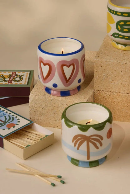 Paddywax A dopo Hearts - Κεραμικό κερί σόγιας, Rosewood Vanilla 226gr