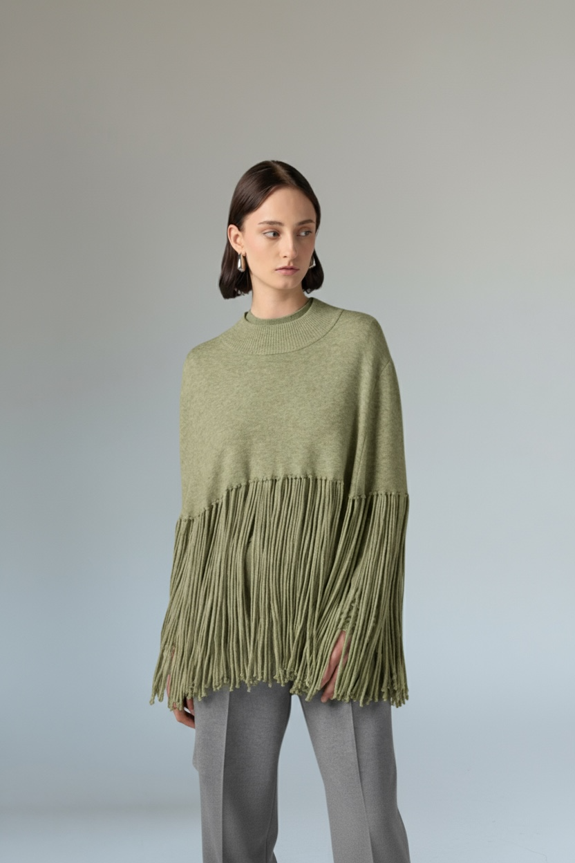 Charizma- poncho Πουλόβερ