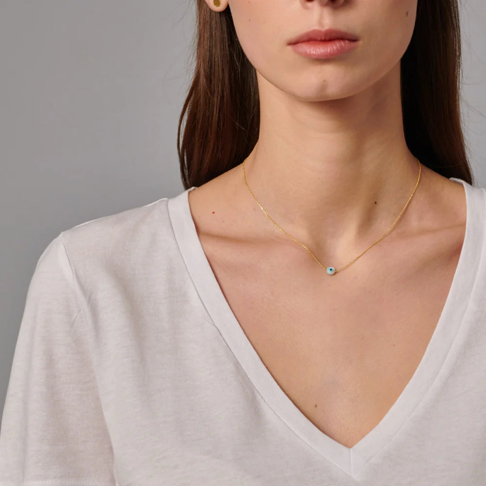 Sparkling Wishes - Κολιέ Evil Eye Stone