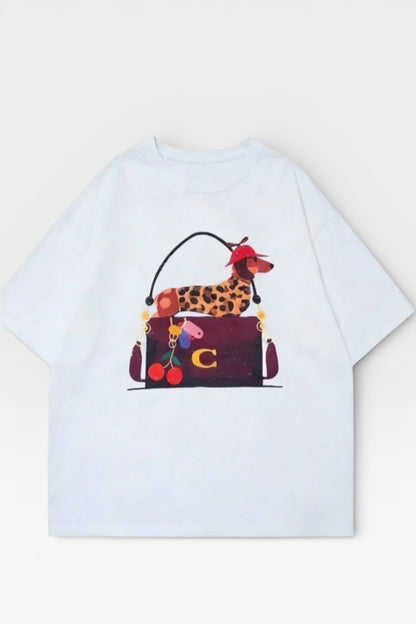 Charizma - Oversized Μακό T-Shirt Mrs Dach C