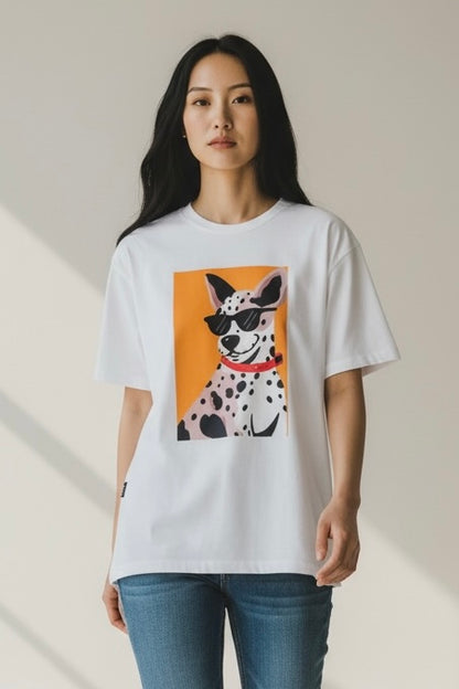 Charizma - Oversized Μακό T-Shirt Dalmatian 1