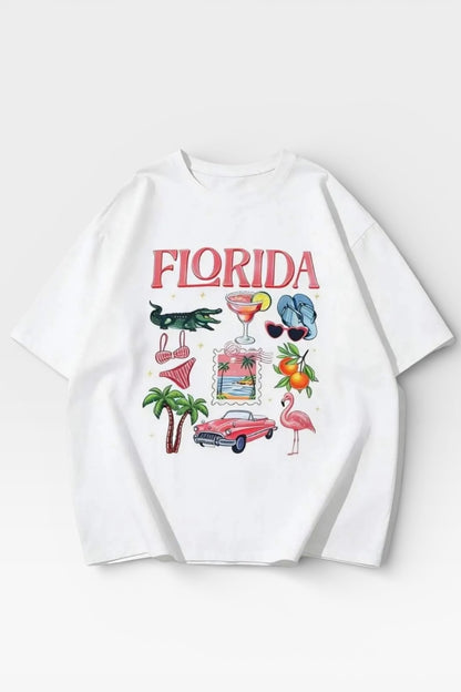 Charizma - Oversized Μακό T-Shirt Florida