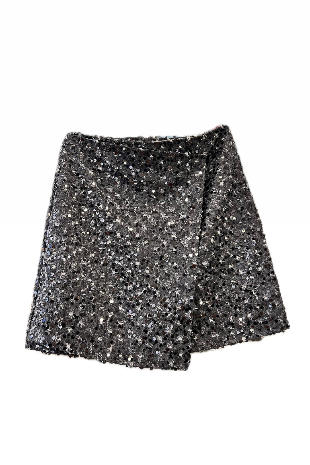 Eighty2 by Figaro - Μίνι Φούστα με Παγιέτες και Σκισίματα